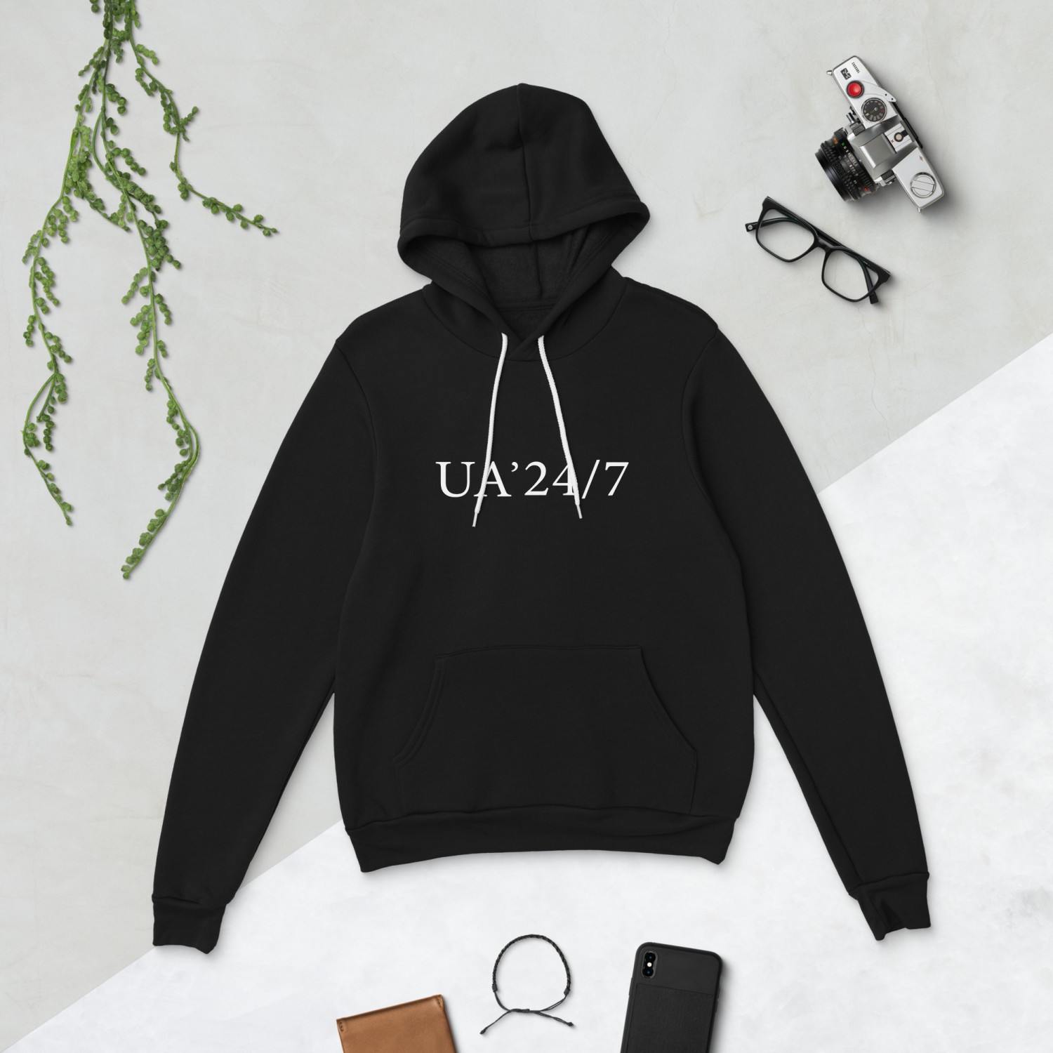 Buy Hoodie with the inscription "UA`24/7"